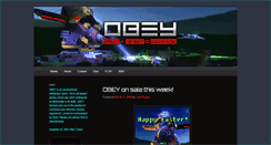 Desktop Screenshot of obeygame.com